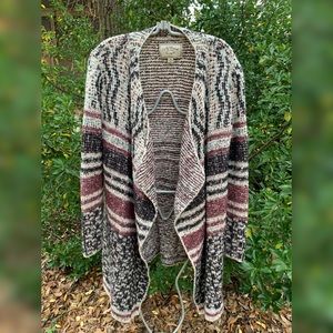 Lucky Brand Long Open Sweater M